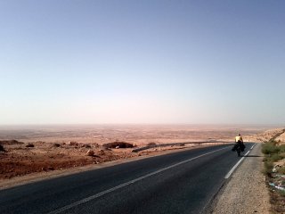 Downhill toward Tan Tan Plage
